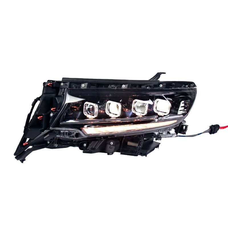 Four LED Lens Headlights for Toyota Prado 2018