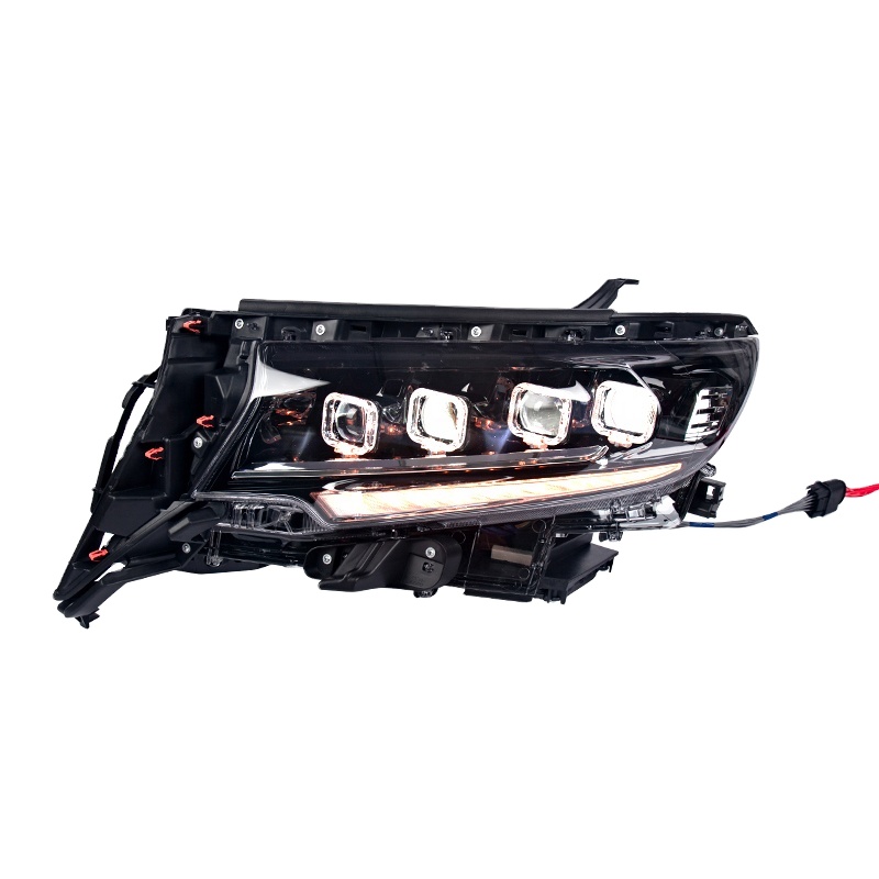 Four LED Lens Headlights for Toyota Prado 2018