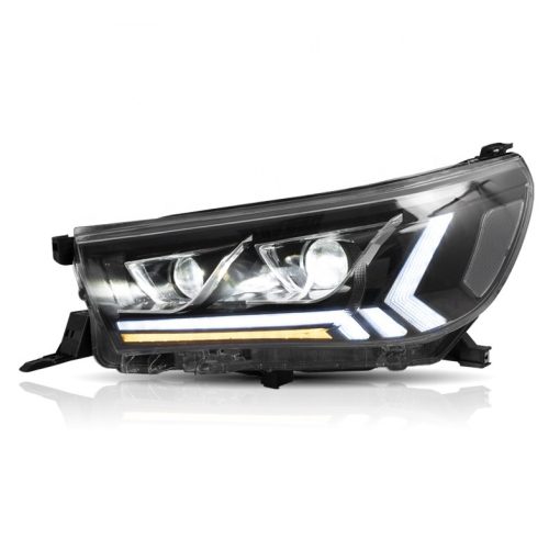 Sequential LED DRL Headlights For Toyota Hilux 2016-2019