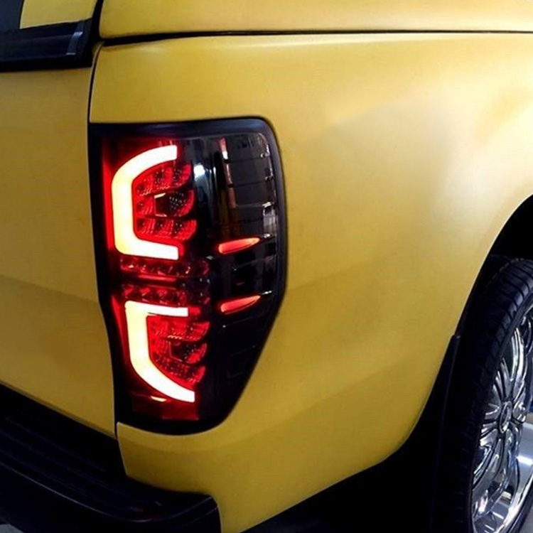 Ford Ranger Modified LED Taillights - Rear Driving, Brake, Reverse, Turn Signal Lamps for T6, T7, T8 (2012-2021)