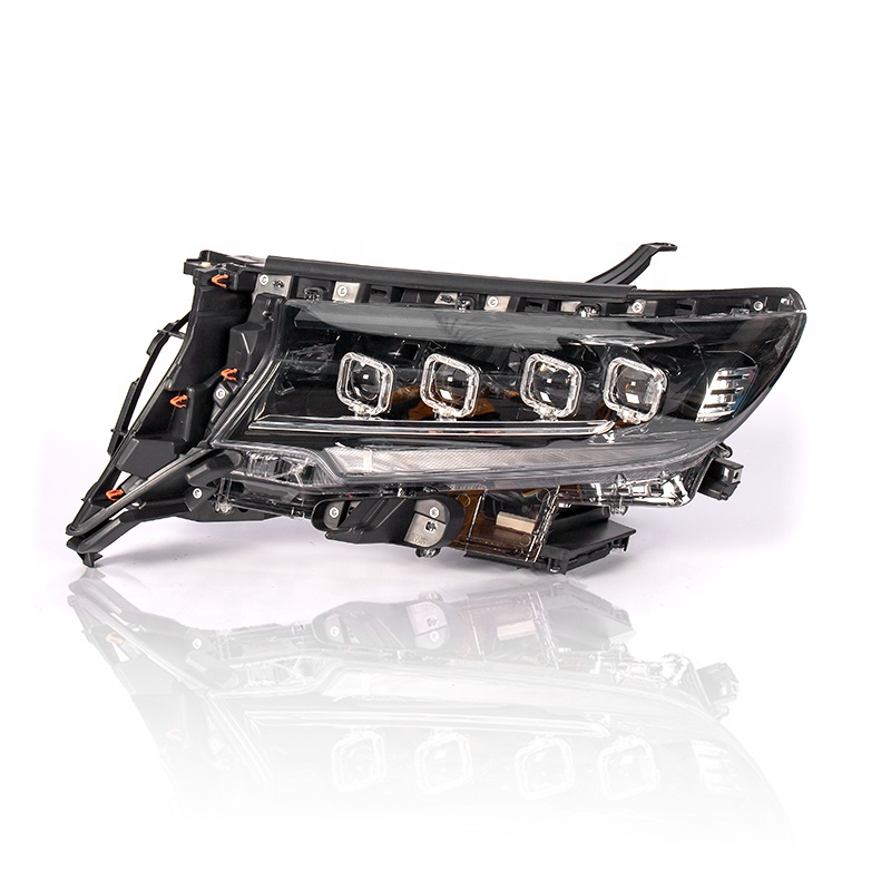 Four LED Lens Headlights for Toyota Prado 2018