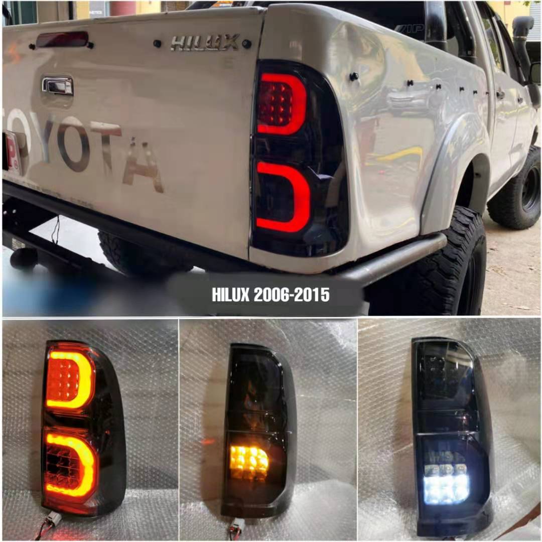 Stop LED Smoked Tail Lights for Toyota Hilux Vigo 2012-2015